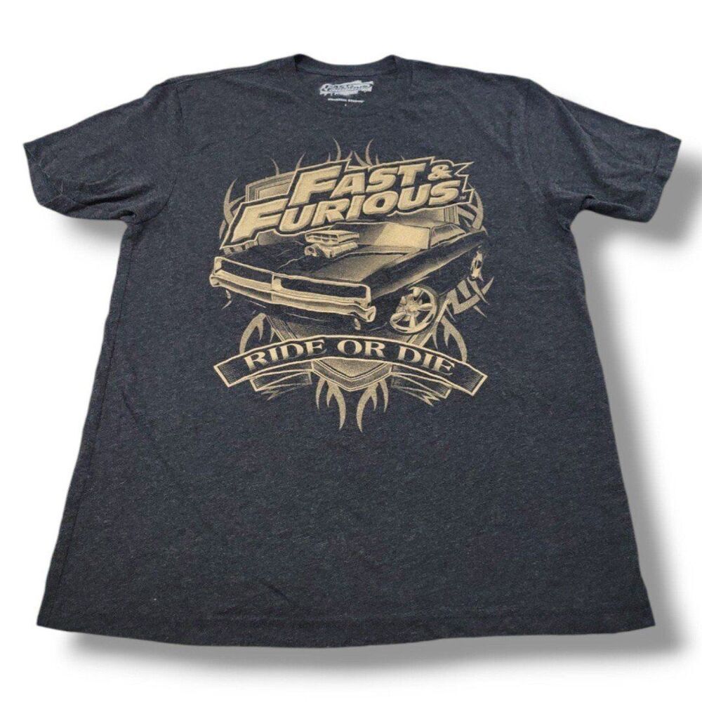 Universal Studios Shirt Size Large Fast & Furious Supercharged Ride Or Die Shirt